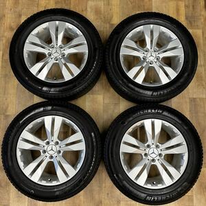 [647/380]メルセデス ベンツ 純正タイプ 18×8.0J+48 5穴 PCD112 255/55R18 109T MICHELIN X-ICE3+ 4本セット