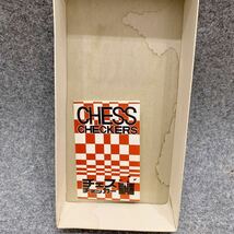昭和レトロ ヴァチカン チェス CHESS 木製 箱付 チェス盤 駒 折り畳み 当時物 ■H111_画像8