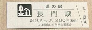 道の駅記念きっぷ　山口県　長門峡　ゾロ目切符