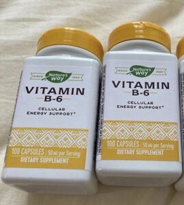 ビタミンB6 Natures Way 50mg 100カプセル　2個　ビタミンB