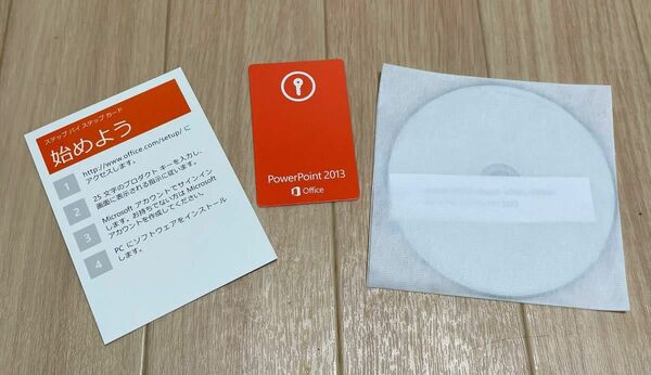 ③Microsoft Office 2013 PowerPoint 製品版/2PC (インストールDVD/認証/譲渡キー付き)