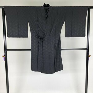 コート 単衣 薄物 透かし 丸模様 水玉模様 ブラック 身丈111cm 裄丈64.5cm y122-2341539 【Y商品】和装 着物 15