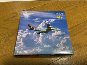 激レア◇JAL 50th Anniversary&ディズニー100th Magic／ボーイングB747-400◇1/500◇BIG BIRD【ビッグバード】ダイキャストモデル