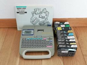 ★☆　＜中古＞　CASIO　カシオ　NAME LAND　ネームランド　漢字ラベルライター　KL-560　テープカートリッジ付き　☆★