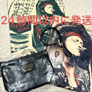 新品未使用☆ブルーノマーズ Bruno Mars VIPS グッズセット トートバッグ ポーチ ブランケット VIPパス