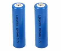 単3形 3.7V 1000mAh リチウムイオン充電池 単三 14500 過充電保護回路付 1本セット 90日間保証付 送料無料 高品質 各電子機器に 当日発送可_画像3