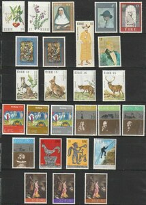 アイルランド２　1978年～1981年（未使用記念　絵画　動物他　１１セット）２６種