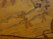 1900年代アンティーク フランス アールヌーヴォー様式 木象嵌 サイドテーブル b/ネスト エミールガレ 西洋 イタリア イギリス_画像7