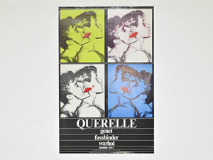 希少 1980年 アンディ・ウォーホル “Querelle” ポスター/オリジナル Warhol ポップアート バスキア ファスビンダー 映画 現代美術 