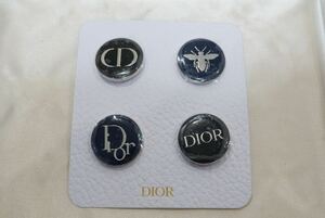 A2 未使用品 Christian Dior/クリスチャンディオール ブランド ピンブローチ 4点セット ヴィンテージ アクセサリー 大量 まとめて おまとめ