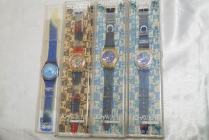 F296 SWATCH/スウォッチ 腕時計 4点セット ブランド アクセサリー SWISS/スイス製 クォーツ 大量 まとめて おまとめ まとめ売り ジャンク品