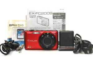 【美品】カシオ CASIO　EXILIM　EX-FC200S-RD　レッド