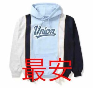 UNION NEEDLES CUT HOODIE Blue M パーカー スウェット フーディ プルオーバー