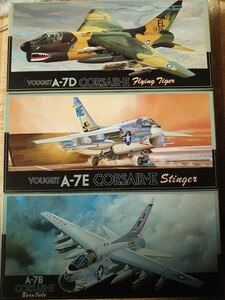 フジミ Ⅰ/72 F-9 A-7E コルセアⅡ スティンガー ＋ F10 A-7B コルセアⅡ バーナウルス ＋ F11 A-7D コルセアⅡ フライングタイガー