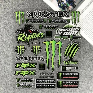 防水反射 ステッカー / モンスターエナジー / ストリート バイクステッカー / ヘルメットステッカー / MONSTER ENERGY / ★特大きさ