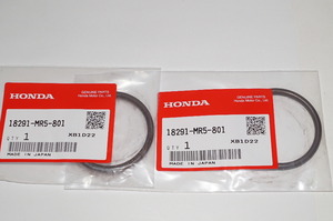 ホンダ純正部品 18291-MR5-801 マフラーガスケット44x52 2個セット Muffler gasket Genuine parts 送料込 2X-5029 VTR1000F XL1000V CRF1