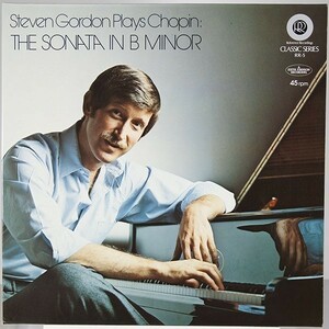 Refe RR-5【美品】【独】 Steven Gordon Plays Chopin The Sonata In B Minor 【45rpm】 リファレンス Reference Recordings