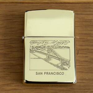 ZIPPO ジッポ ジッポー USA オイルライター San Francisco サンフランシスコ ゴールド