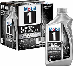 モービル1　0W40 1QT (946ml) x6本　　　Mobil1 Mobil 1 0W-40 　