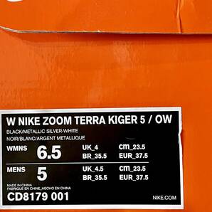 【即決】W NIKE ZOOM TERRA KIGER 5 OFF WHITE（23.5cm）ナイキ オフホワイト テラカイガー VIRGIL ABLOH ヴァージル アブロー 新品の画像4