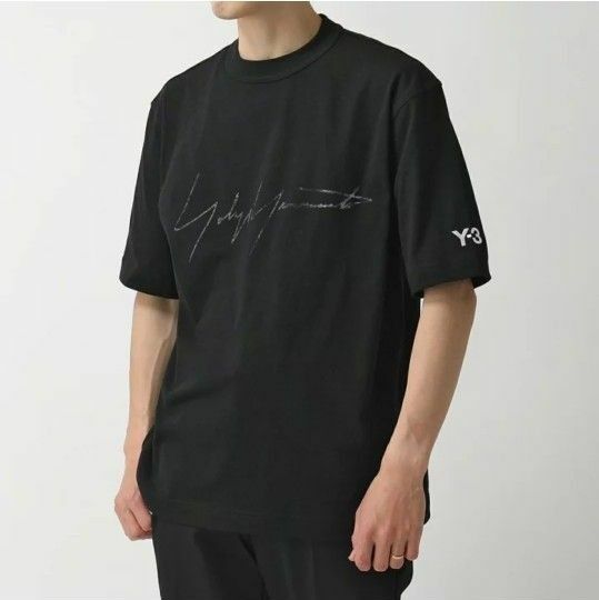 【定価17600円】Y-3 ワイスリー 半袖Tシャツ カットソー クルーネック 刺繍