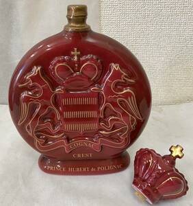 1円~ COGNAC CREST PRINCE HUBERT de POLIGNAC 40% 700ml 陶器ボトル 未開封品