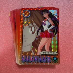 1993 - 1995年製 当時物 美少女戦士セーラームーン カードダス 本弾 グラフィティ セーラーマーズ 火野レイ 24枚 バンダイ 