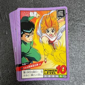 【1円スタート】 1993年製 当時物 幽遊白書 カードダス スーパーバトル 2弾 ノーマルカード 23枚