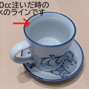 【鳥獣戯画3点セット】 コーヒーカップ＆ソーサー 珈琲 マグカップ【新入荷】染付 うさぎ 兎 かえる 蛙 和風の画像8