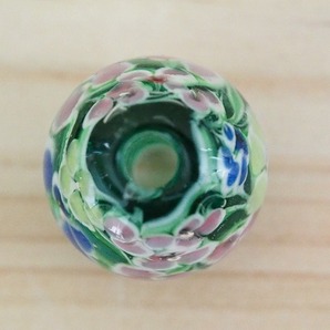 緑色(E) とんぼ玉 18mm トンボ玉 蜻蛉玉 硝子 ガラス おしゃれ  簪 帯留の画像7