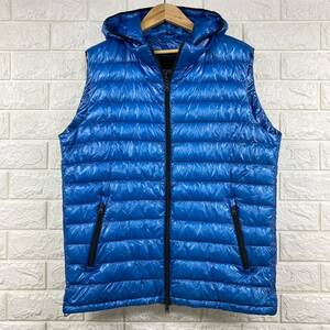 良品　HERNO ヘルノ　ULTRALIGHT DOWN VEST JACKET ウルトラライト　ダウンベスト　ジャケット　50 ブルー　アウトドア