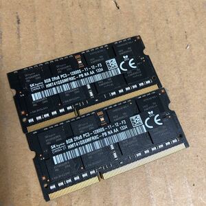 (810) SKhynix 8GB 2Rx8 PC3-12800S 2枚セット