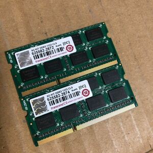 (820)Transcend 8G KIT／ DDR3-1333 CL9 ◆4GBｘ2枚 共8GB