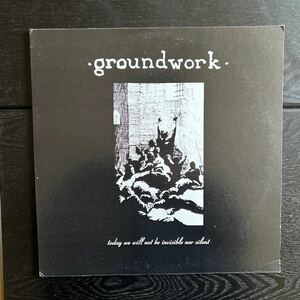 【US ORIG LP】GROUND WORK-TODAY WE WILL NOT BE INVISIBLE〜/ハードコア/エモ