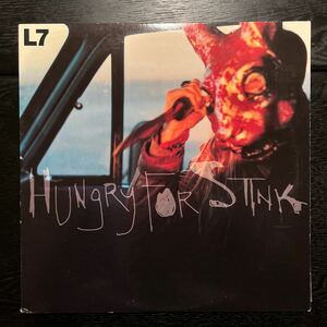 【レア！US ORIG LPブルークリア盤】L7-HUNGRY FOR STINKS/グランジ/90’s