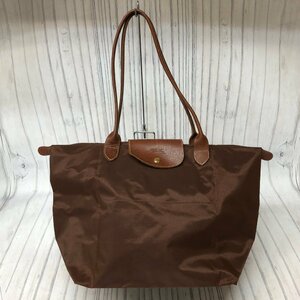 m001 F ロンシャン ル・プリアージュ ショルダーバッグ Lサイズ ショッピングトート 折り畳み式 ブラウン LONGCHAMP LE PLIAGE