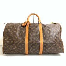 f001 C5 LOUIS VUITTON ルイ・ヴィトン モノグラム キーポル55 M41424 ボストンバッグ 鞄 旅行鞄_画像1