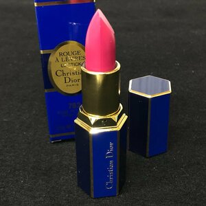 m001 K 送料520円 クリスチャンディオール リップスティック #762 ルージュ 口紅 Christian Dior FIERY ROSE 3.5g 未使用保管品