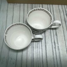 m002 A2(100) 未使用 Noritake ノリタケ ロイヤルオーチャード モーニングセット ペア マグカップ 2客 パンプレート 皿 2枚 貝印_画像5