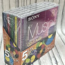 m002 E2(60) 1 未開封 CD-R maxell マクセル 650MB CDR650S.PW1P10S 10PACK 薄型 スリム ＋ SONY ソニー Audio 5PACK_画像8