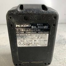 f001 D HiKOKI ハイコーキ リチウムイオンバッテリー 36V マルチボルト BSL36A18B 接触不良ジャンク_画像4