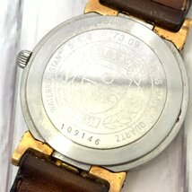 s001 A3.2 保管品 BALLY バリー 腕時計 革ベルト 73.04 ラウンド型 クォーツ レディース 革ベルト劣化あり 中古_画像5