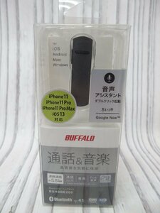 s001 A2 未開封品 バッファロー BUFFALO ヘッドセット BSHSBE200BK ブラック 通話＆音楽 音声アシスタント