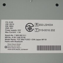 f002 Y2 三菱ふそう FUSO BOSCH 純正 オーディオ 24V 3A (TCC Mid FUSO 1-DIN Japan MY19) Radio with Bluetooth 動作未確認_画像7