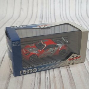 f002 A2 1/43 EBBRO EBBRO NISMO FAIRLADY Z GT RACE PROTOTYPE (SILVER/RED) Nismo Ниссан Fairlady Z прототип 483