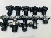 【え沖】 ☆ CANON minolta Nikon キャノン ニコン その他 レンズ フラッシュ有り カメラまとめ売り (計約30個) MDZ01MNB70_画像2
