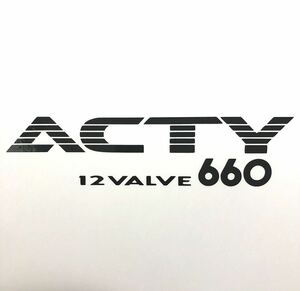 アクティ リアゲート ステッカー ACTY アクティトラック アクティバン HA3 HA4 HH3 HH4 ホンダ 縦3.8cm横16cm HA6 HA7 HA8 HA9 にも　JDM