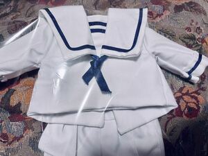 ビスクドール 英国 衣装 セーラー 男の子 40cm かわいい ドレス 服 セーラーカラー 