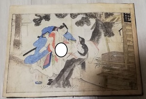 浮世絵 春画本10枚 15×22cm 検索:江戸時代枕絵艶本浮世絵春画本和本錦絵古書木版画枕草子参考資料 サイズ： 16×23cm