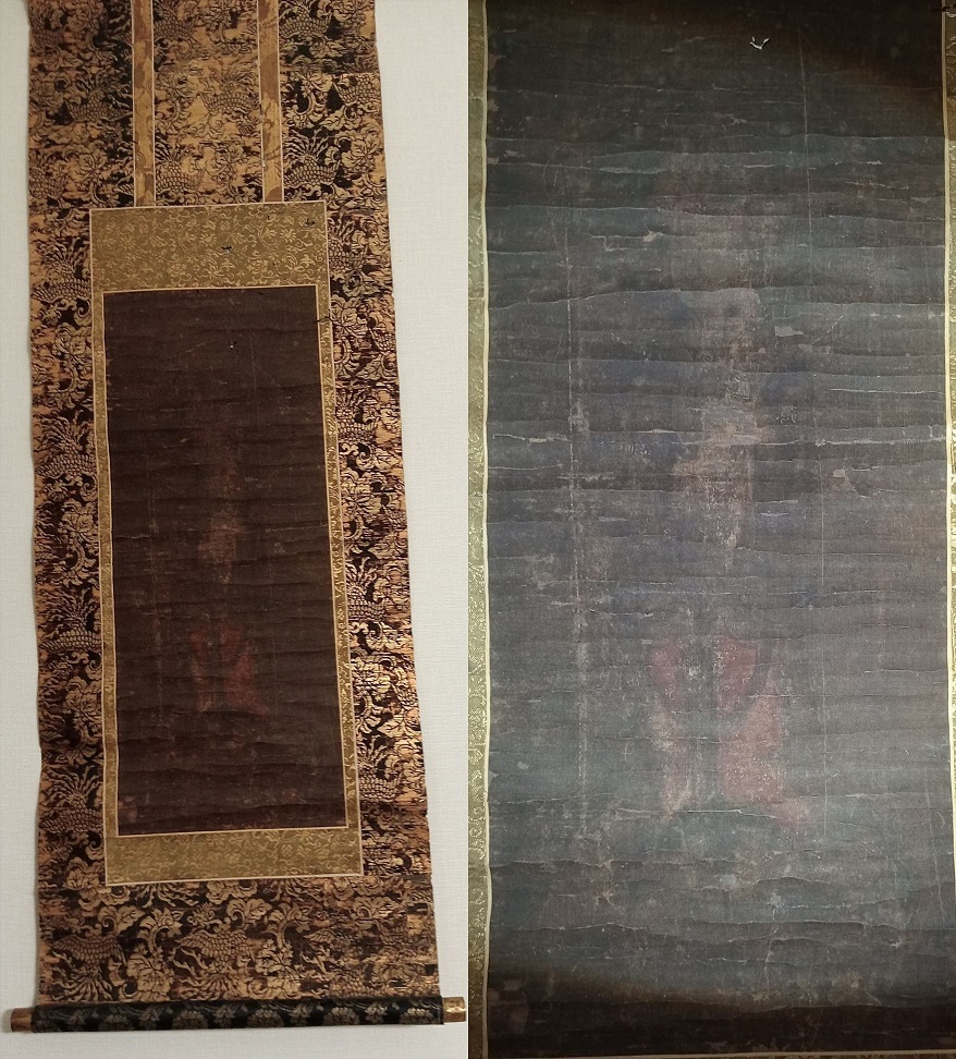لوحة بوذية تمثال بوديساتفا أميتابها لوحة صينية غير موقعة سلالة تانغ كوريا سلالة جوسون اللوحة: 18 × 43.5 سم الجسم: 30 × 86 سم, عمل فني, تلوين, صور